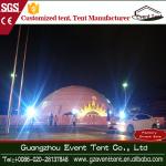 Diameter 35m Aluminium Frame White PVC Geodesic Dome Tent For Music Concert