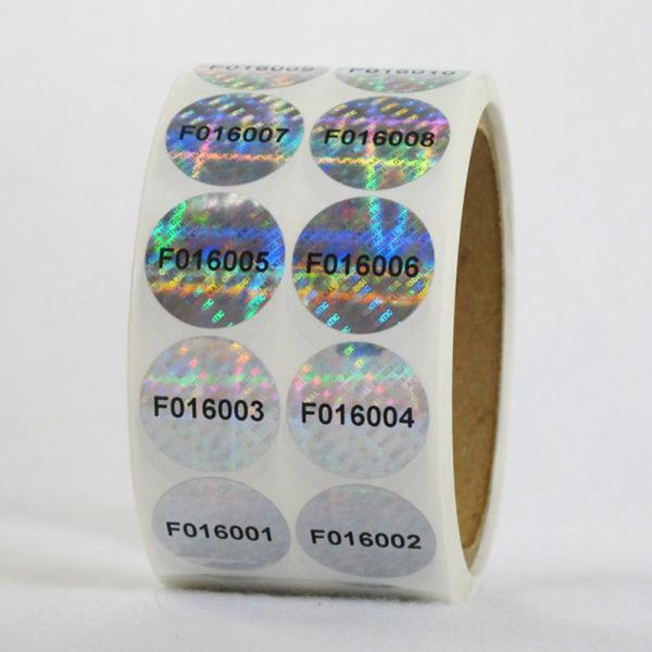 Holographic Cold Resistant Anti Counterfeit Label Support Customized Thickness
