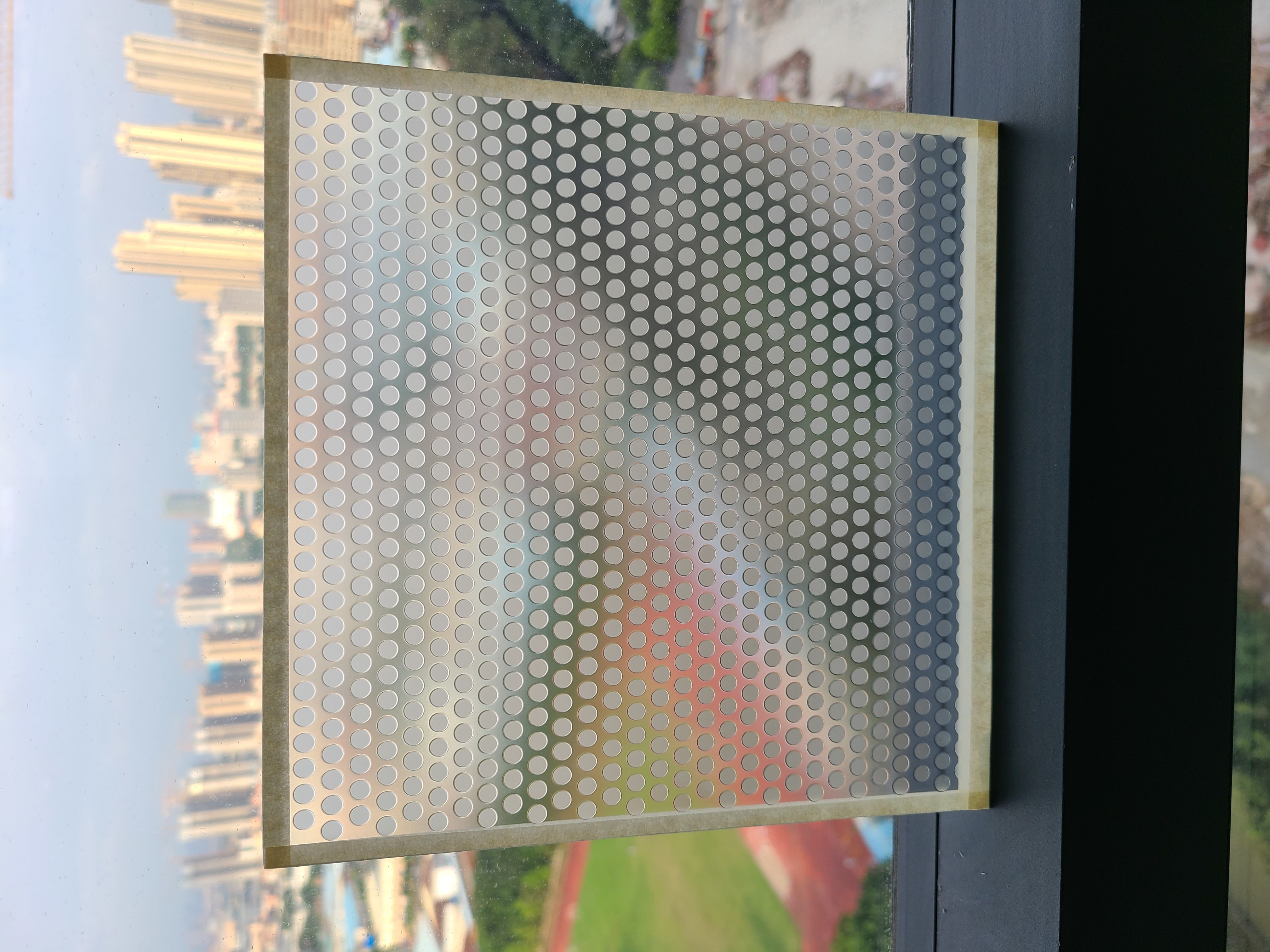 Straight Cut Laminated Glass Panel Ice Decorative Wire Mesh