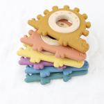Multi Color Silicone Children Wooden Toys Wristband For Infant