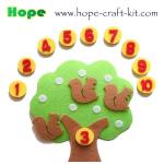 Felt DIY Material Kids Toddler Children Numbers Education Kits Teaching Aids