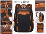 Nylon Business Casual Backpack Waterproof Student School 18 Inch Laptop Rucksack