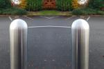 Anti Car Rolling Stainless Steel Bollards For Traffic Police Enforcement / Road
