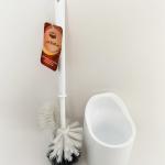 Anti Slip Base Hard Bristle Toilet Brush With Holder Good Grips Hideaway Compact