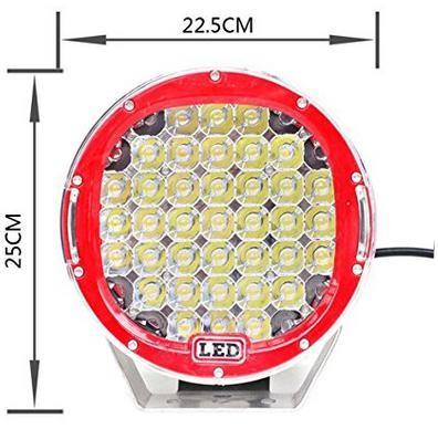 185W Cree LED Round Work Light, with Spot Flood Beam Driving Headlight Optional