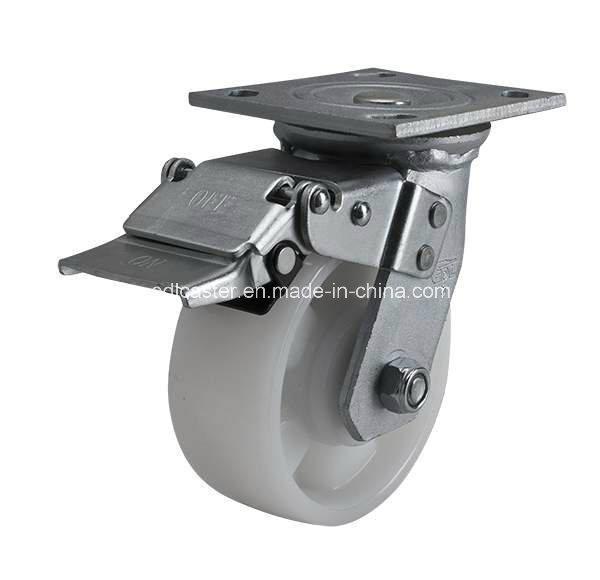 Bearing Type Ball Bearing 5" 400kg Plate Brake PA Caster 7025-26 for Heavy Duty