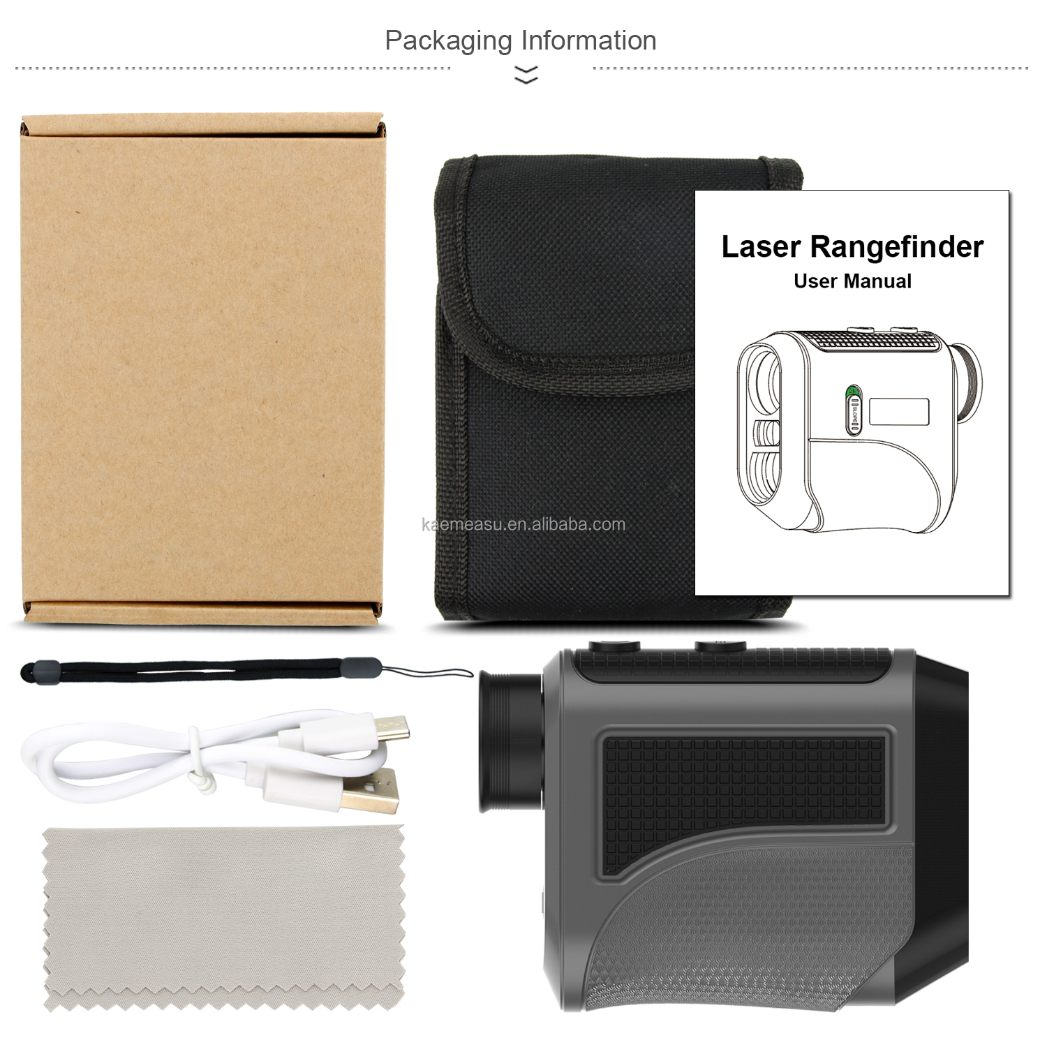 F Model Rechargeable Golf Laser Rangefinder Flag Lock Slope Mode Fast Focus for Golf Distance Measuring