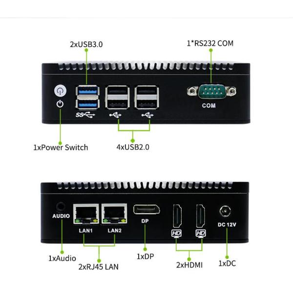 Industrial Mini PC 2xUSB3.0/4xUSB2.0