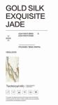 Non Slip Porcelain Slab Tile Gold Silk Exquisite Jade For Coffee Shop