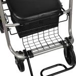 Aluminium Alloy Medical Folding Walker All Terrain Elderly 4 Wheel Rollator