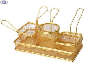 Wholesale Metal Stainless Steel Fryer Basket ISO Certificated For Chicken And Potato from china suppliers