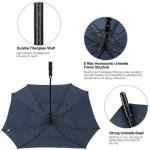 Extra Large Double Canopy Vented Golf Umbrella Automatic Open 62 Inch Oversize
