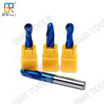 2Flute NaNo Blue Coating HRC63 Solid Carbide Ball Nose Cutter for mould steel