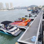 Aluminum Alloy Marina Dock Floating Pontoon Walkway Yacht Bridge With Fenders