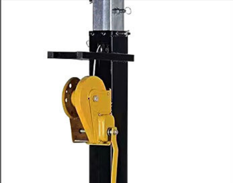 Portable Light Duty Line Array Speaker Crank Stand With Lift Tower Truss Adapter