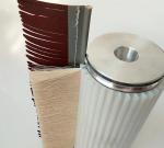 Grit 120 Sandpaper+Sisal Abrasive Brush Roller Polishing Strip Brushes For