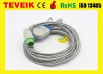Medical Biolight Round 12pin 5 lead ECG Cable For M9500 Patient Monitor , TPU