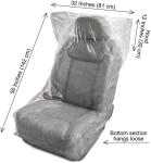 Disposable Seat Covers, Car Disposable Universal Pla Seat Covers for Airplane