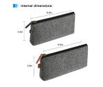 Funky Big Zipper Pencil Bag Case Childrens Premium Cloth Pencil Pouch