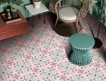 ISO13006 20x20cm Decorative Ceramic Tile Bathroom Kitchen , 8.5mm Wall Floor
