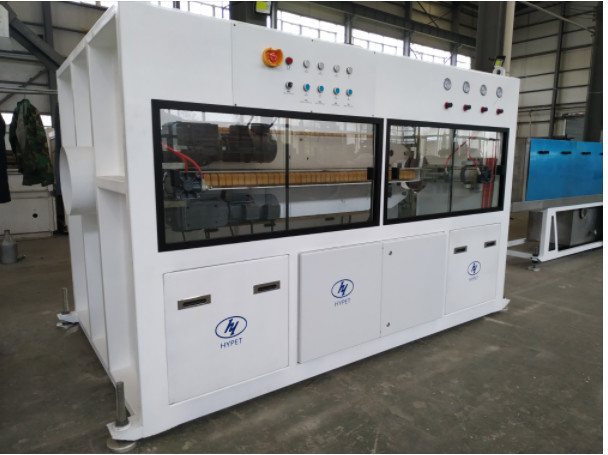 1-6 inch PVC Pipe Production Line with HYZS65/132 conic twin screw extruder with motor 45kw and output 420kg/h