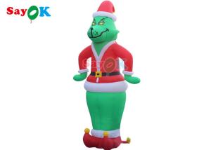 Wholesale OEM Inflatable Cartoon Characters Blow Up Grinch Oxford Film Model from china suppliers