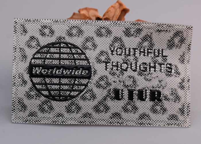 3D Screen Print Clothing Labels Silicone Material Custom Printed