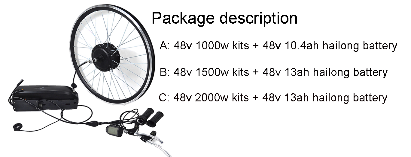 72V1500W electric bicycle kit, trike kits for motorcycles