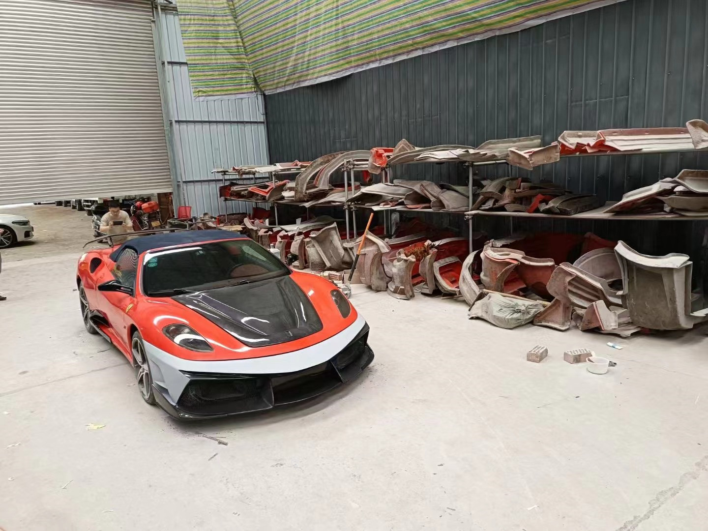 VORS Widebody F430 Body Kit 2005 - 2009 Ferrari F430 Spoiler Hood