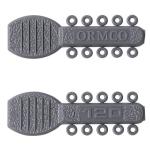 1000pcs/Pk Ormco Power Elastomeric Steel Ligature Ties Assorted Metallic Grey