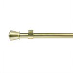 Light Gold Color Metal Curtain Poles Set Aluminum 0.5mm Thickness For Home