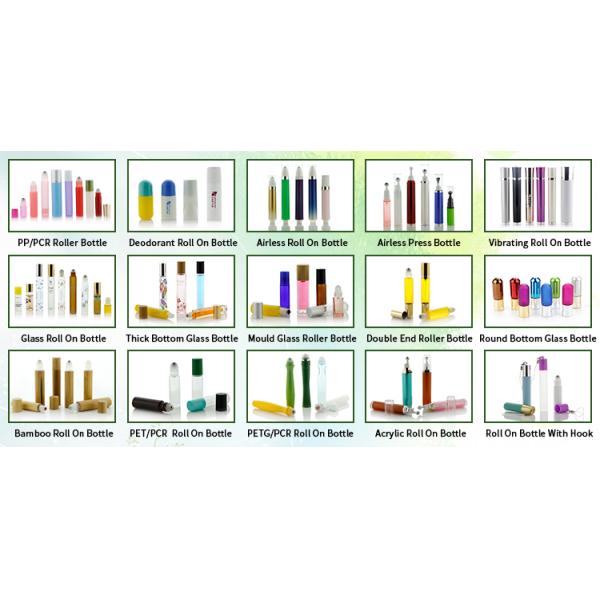 Plastic Empty PP PCR Elegant Cosmetic Gel Roller Bottles Roll On Deodorant Container