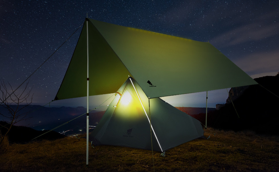 PU2000mm waterproof Hammock 11.5x9.8ft Rain Fly Tent