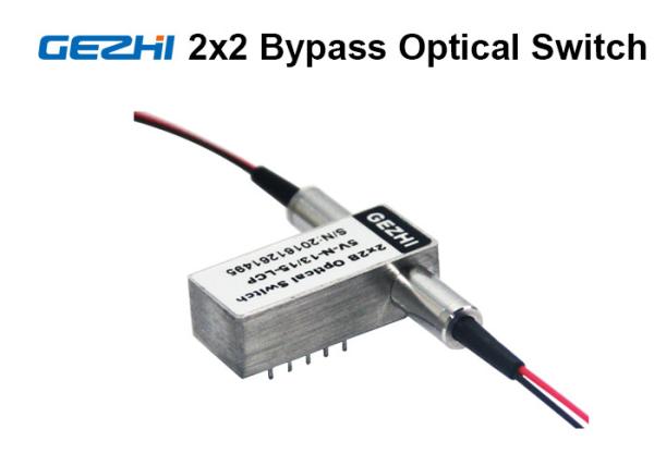 Quality 2x2 Bypass Mechanical Fiber Optic Switch 1310 / 1550nm Latching OXC system for sale
