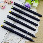 Gel pen,Promotional gel-ink pen with cap,black rubber gel-ink pen,