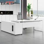 Wooden White Commercial Style Office Desk Meeting Table All Modern Desk