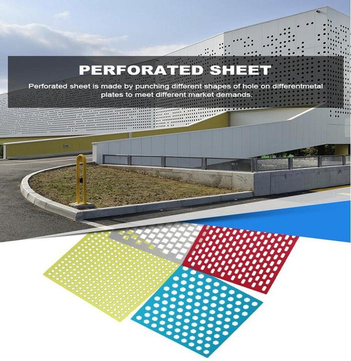 Curtain Wall 5x10ft Perforated Aluminum Composite Panel Water Resistant