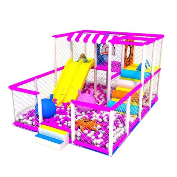 Purple Yellow Indoor Soft Play Playground Children Adventure Amusement Play