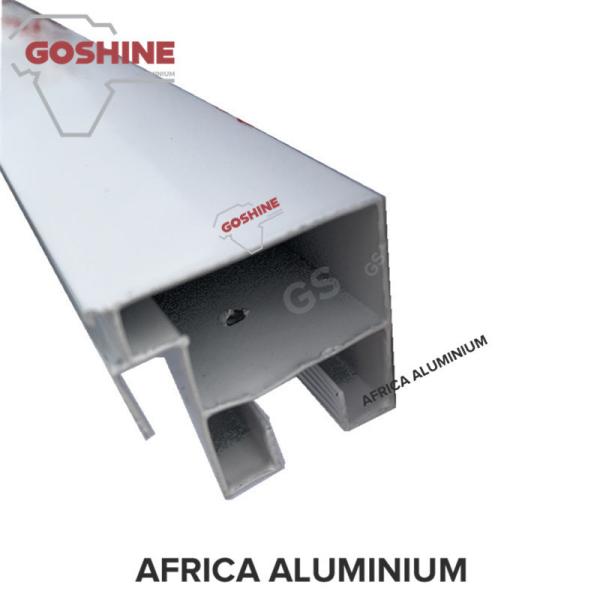 anodized / powder coated black aluminium alloy extrusion profile for south
