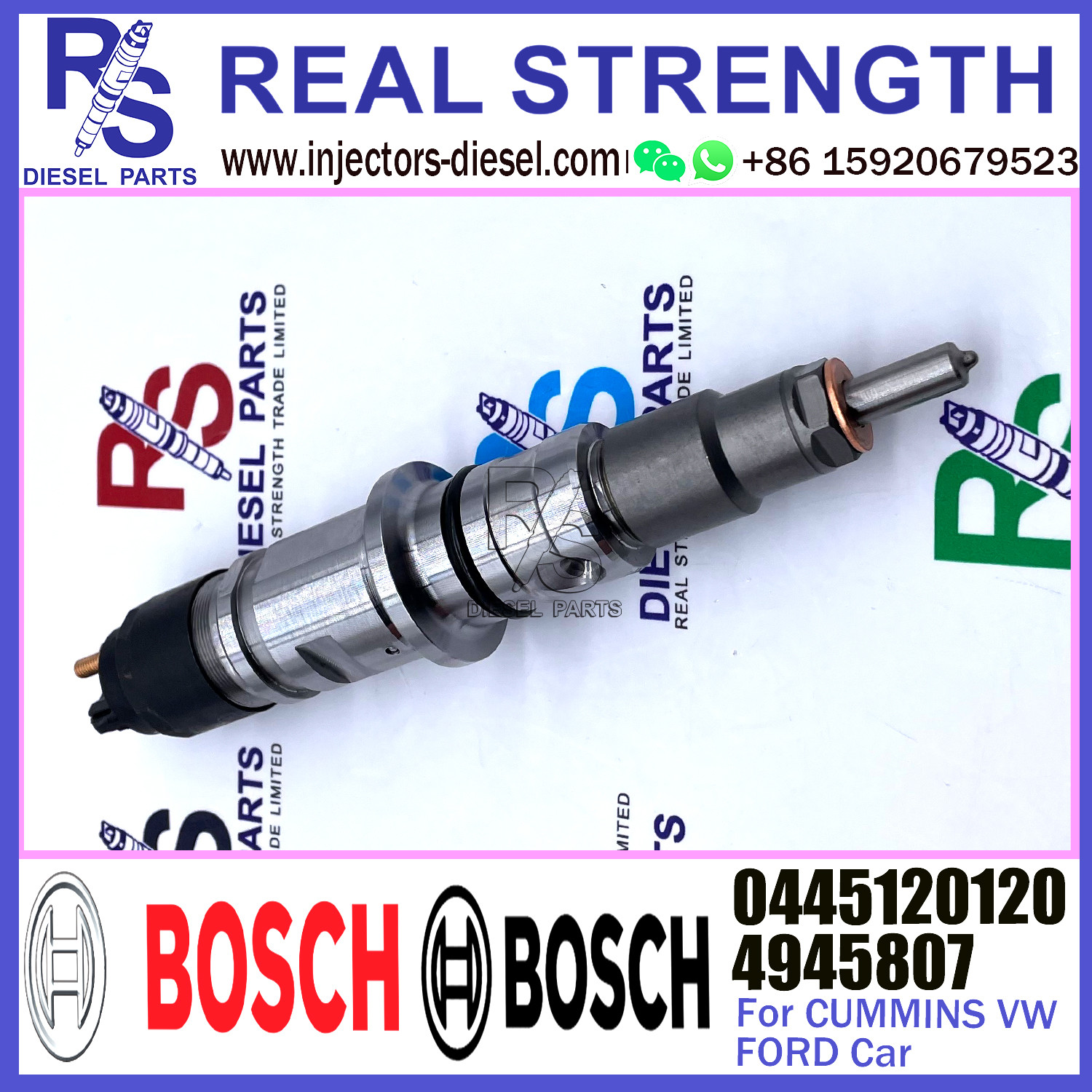 Original New Injector BG6X-9E526-AA 0445120094 0445120120 For Ford/Cummins/VW 4935675 4945807