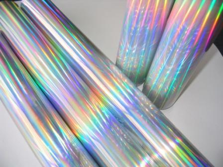 Seamless Rainbow Holographic PET Lamination Film For 15 Micron Wet Lamination Process