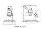 Binocular Stereo Zoom Microscope 110mm Working Distance With Magnification 7X -