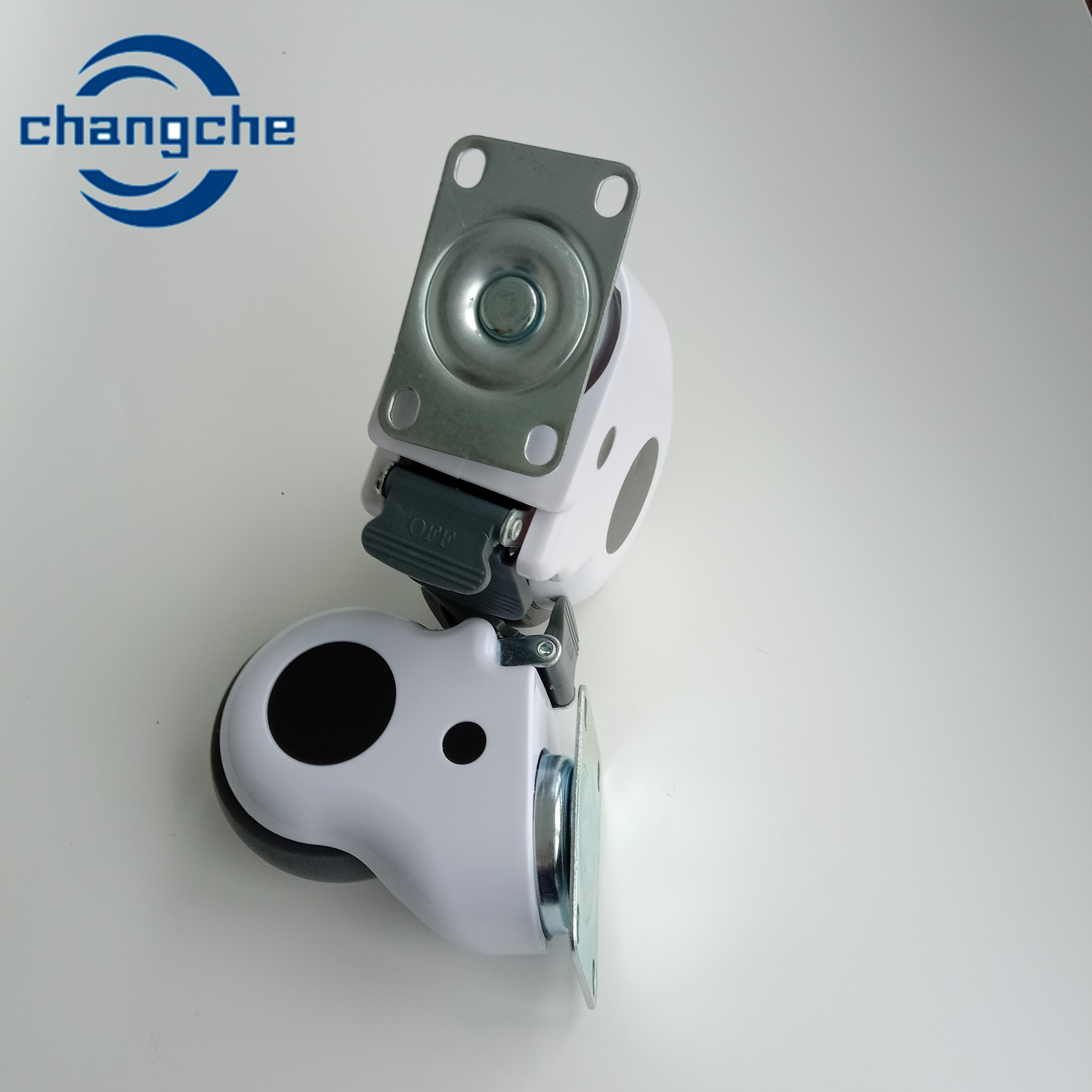 Hospital Accessories Ball Bearing Heavy Duty Caster Wheels With Plate