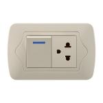 Office / Home Switches And Sockets Good Hand Touch Feeling Flame Resistant