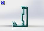 Blue Green Coated Aluminum Curtain Wall Profile CA70 Series Exposed Frame