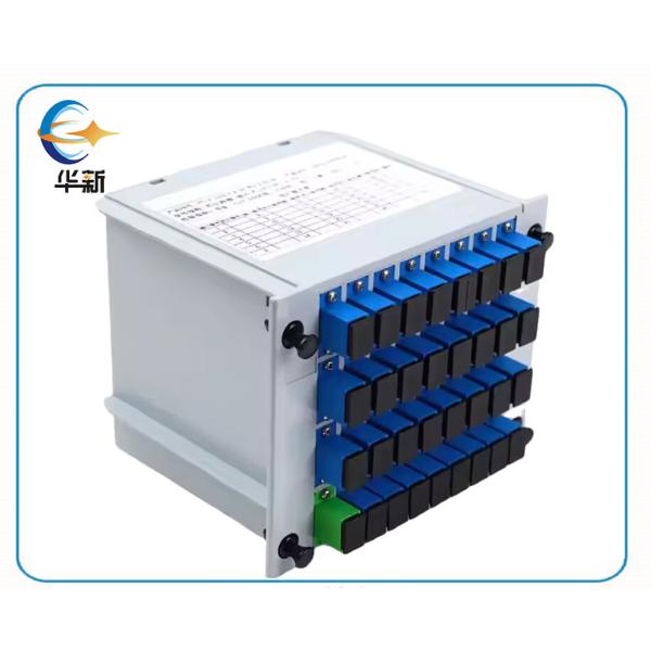 Single Mode Fiber Optic Splitter 1x4 SC Port Plastic Plug In Optical Splitter