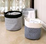 Decorative Custom Woven Cotton Rope Laundry Toys Candy Storage Fabric Container