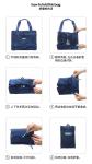Lightweight Fold Up Carry Bags , High Durability Travel Blue Folding Bag