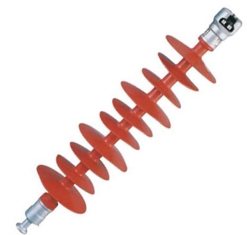 OEM Electrical High Voltage Composite pin insulator red or grey silicone rubber pin insulator with fittings
