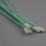 SGS certificated 165mm 6.6" Long Handle Cleanroom Sponge Cleaning Swabs